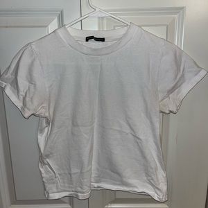 Brandy Melville white baby tee